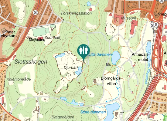 Karta over Dovhjortsstigen