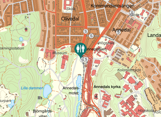 Karta over Linnéplatsen