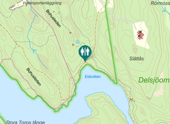 Karta över Kapten Bertilssons Väg