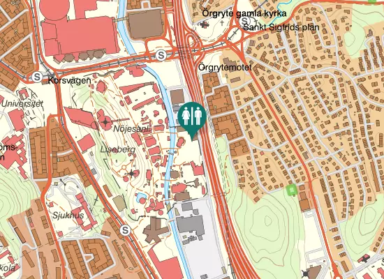 Karta over Örgrytevägen 5