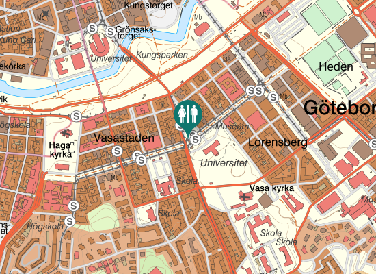 Karta over Vasagatan