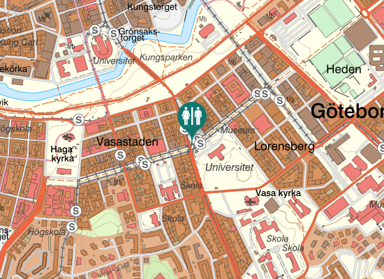 Karta over Vasagatan