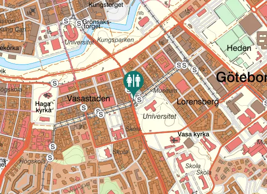 Karta over Vasagatan
