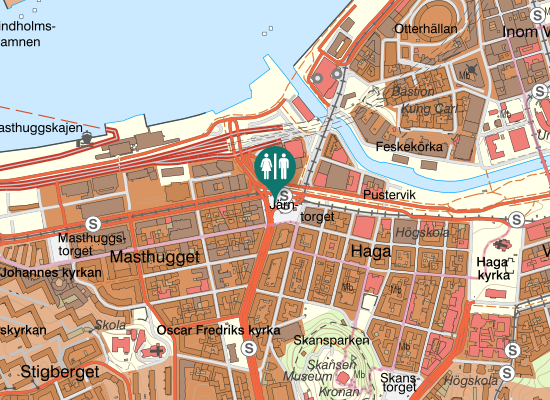 Karta over Järntorget