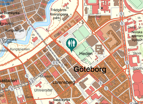 Karta over Gamla Allén