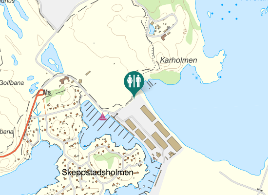 Karta över Viktor Setterbergs Väg