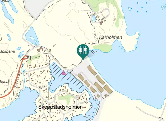 Karta over Viktor Setterbergs Väg