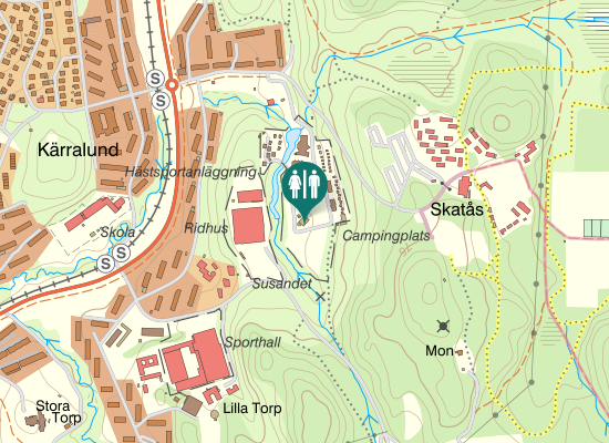 Karta över Ledetstigen