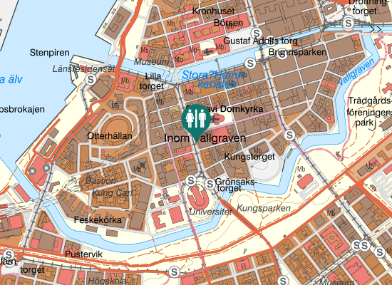 Karta over Västra Hamngatan