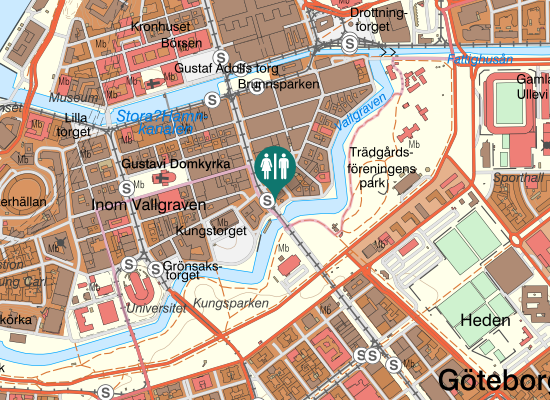 Karta over Kungsportsplatsen