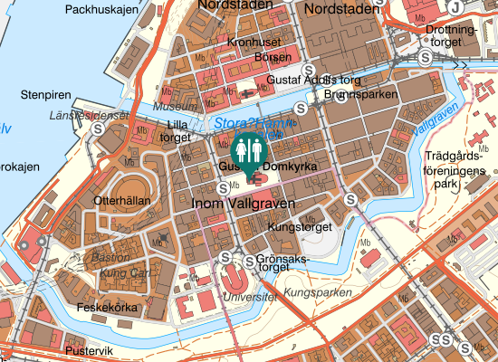 Karta over Kyrkogatan