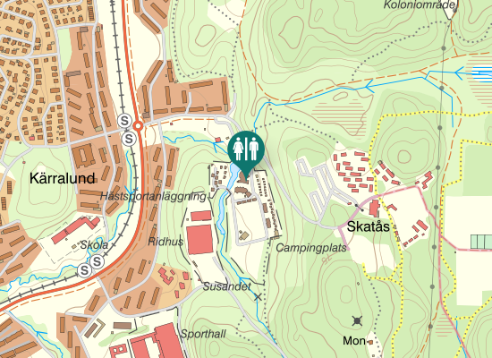 Karta över Skatåsvägen