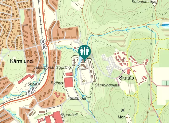 Karta over Skatåsvägen