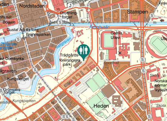 Karta over Nya Allén