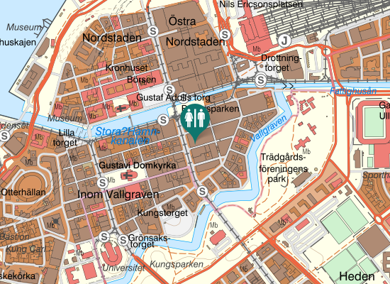 Karta over Kyrkogatan