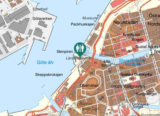 Karta over Stenpiren