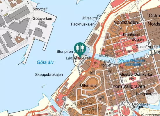 Karta over Stenpiren