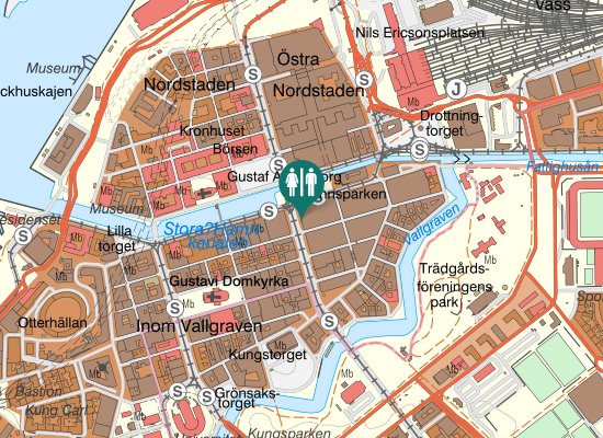 Karta over Södra Hamngatan