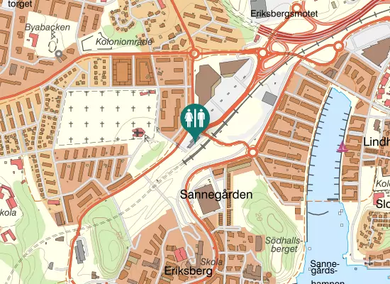 Karta över Nordviksgatan
