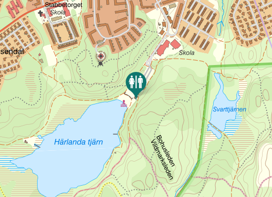 Karta över Ormeslättsstigen