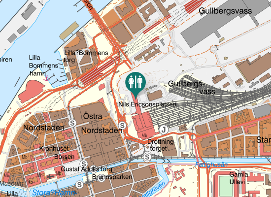 Karta over Centralslingan