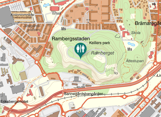 Karta over Panoramavägen