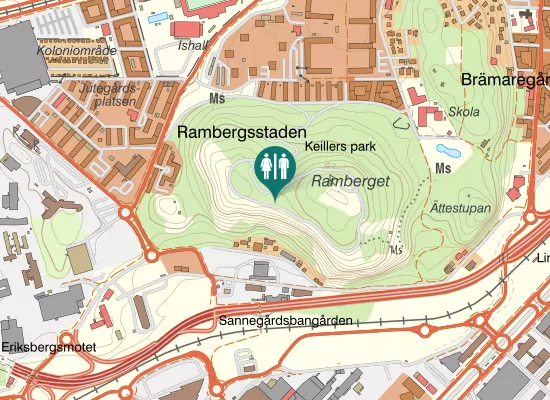 Karta over Panoramavägen