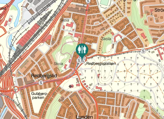 Karta over Redbergsplatsen