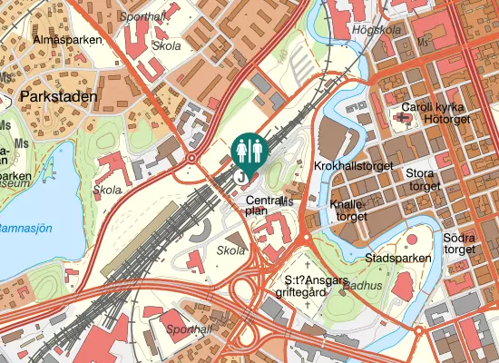 Karta over Stationsgatan 16