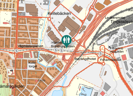 Karta over Hjalmar Brantingsplatsen