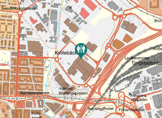 Karta over Södra Deltavägen