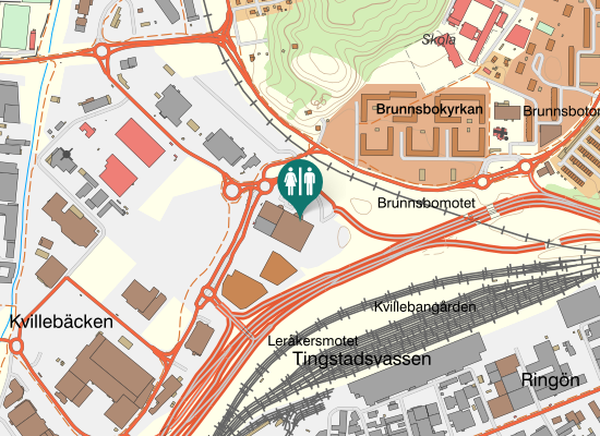 Karta over Östra Magårdsvägen 4