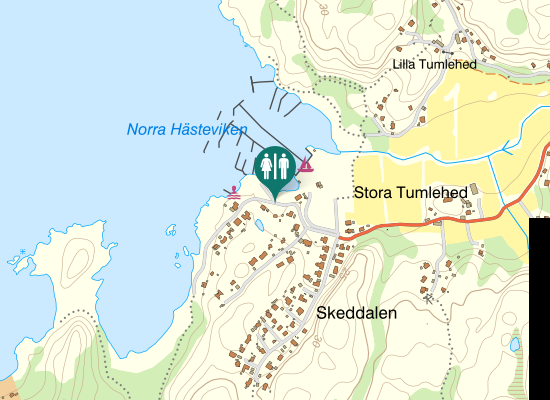 Karta over Tumlehedsvägen