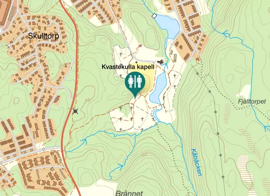 Karta over Kvastekullavägen
