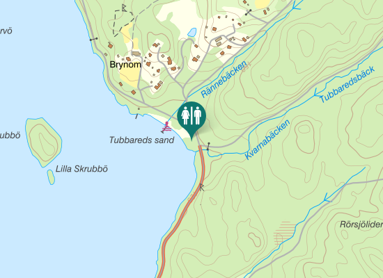 Karta över Tubbaredsvägen