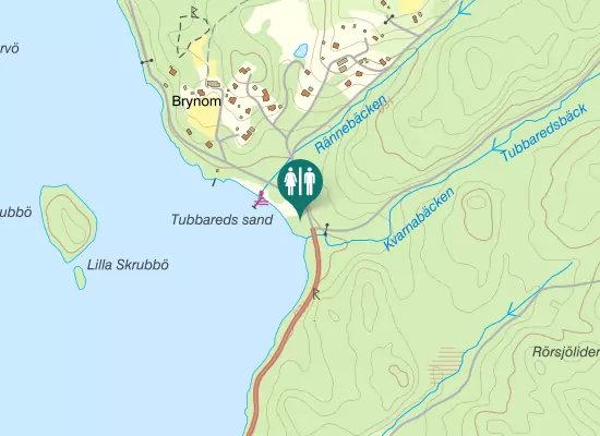 Karta over Tubbaredsvägen