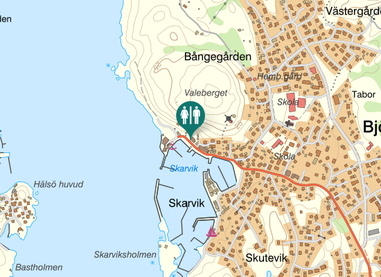 Karta over Skarviksvägen 8