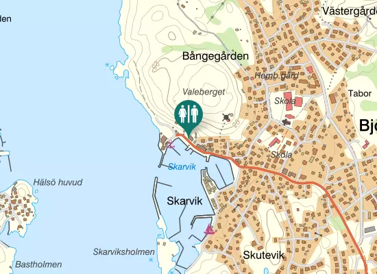 Karta over Skarviksvägen 8