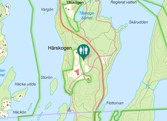 Karta over Härskogsvägen