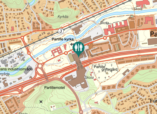 Karta över Slottskullevägen