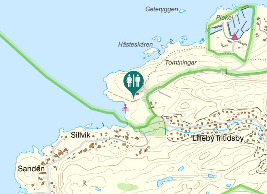 Karta over Lillebyvägen