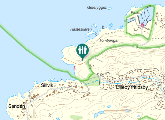 Karta over Lillebyvägen