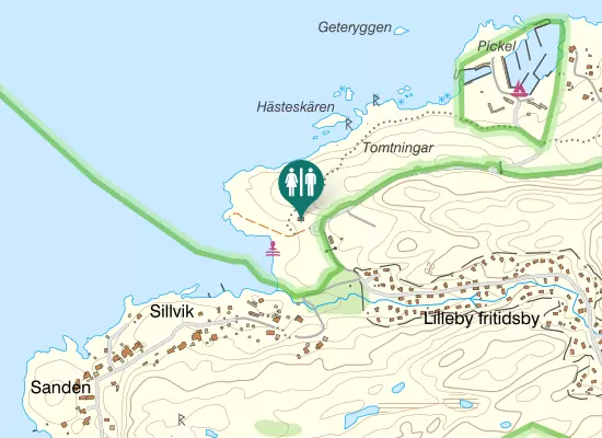 Karta over Lillebyvägen