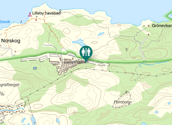 Karta over Lillebyvägen