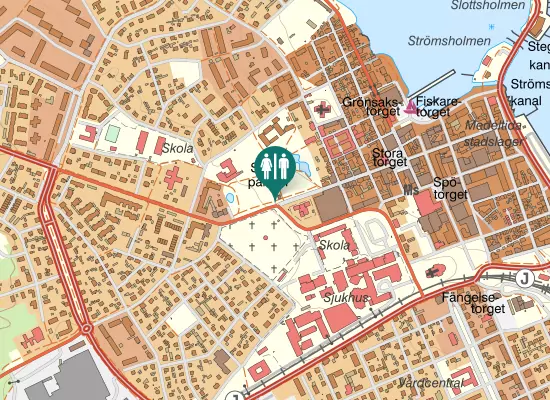 Karta over Storgatan