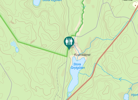 Karta over Bråtenvägen