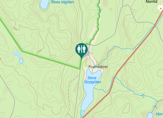 Karta över Bråtenvägen