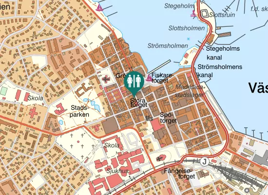 Karta over Rådhusgatan