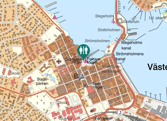 Karta over Grönsakstorget