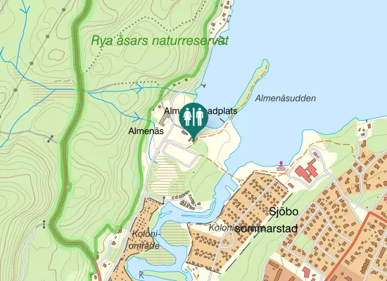 Karta over Lakhallsvägen